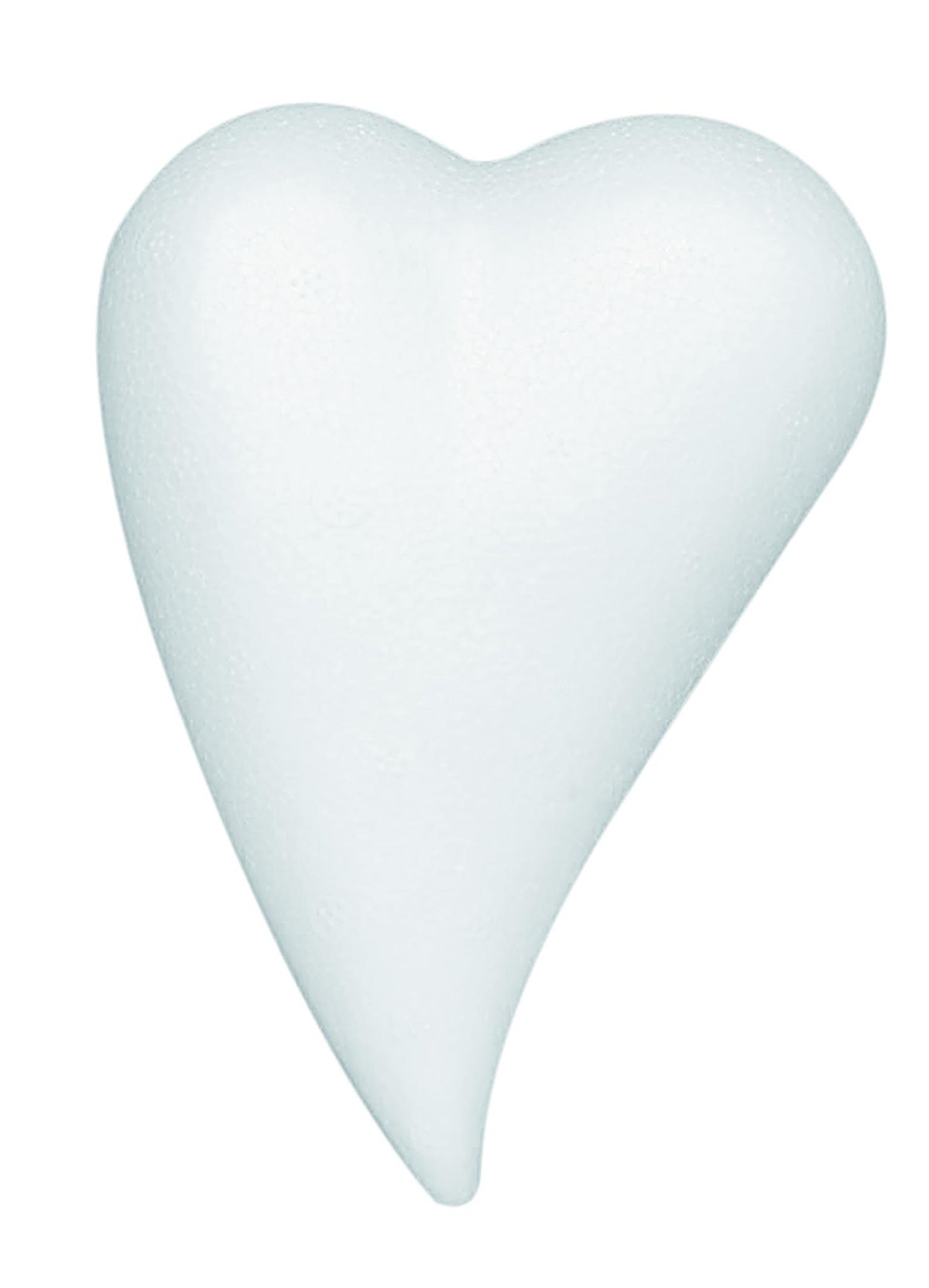 Polystyreen Gebogen Hart 8x5cm 2 Stk